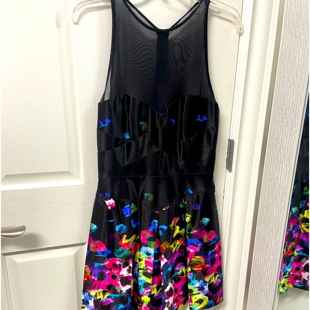 Milly printed mini dress